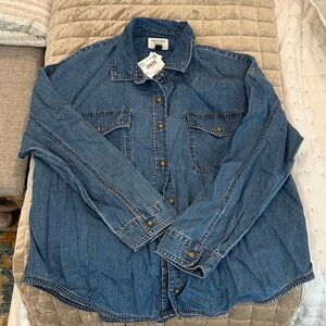 American Eagle Outfitters Blue Button Down Shirt